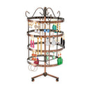 4 Tier Jewelry Display Hanging Rack Storage Metal Organizer