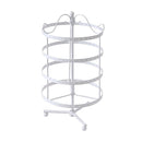 4 Tier Jewelry Display Hanging Rack Storage Metal Organizer