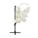 4 Tier Parasol With Aluminum Pole Sand 3 X 3 M
