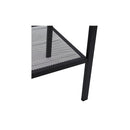 4 Tiers Ladder Bookcase Metal Black