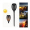 4X Leds Solar Garden Torch Flame Dancing Flickering Light Tiki