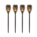 4X Leds Solar Garden Torch Flame Dancing Flickering Light Tiki