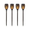 4X Leds Solar Garden Torch Flame Dancing Flickering Light Tiki