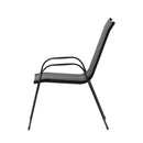 4X Outdoor Black Sun Lounge Rattan Patio Furniture