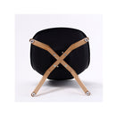 2X Padded Seat Dining Chair Black