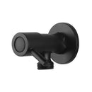 Round Washing Machine Stop Tap Shut Off Valve Wall Mounted Black Brass