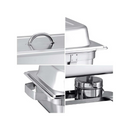 4 Pcs 3L Triple Tray Stainless Steel Chafing Dish