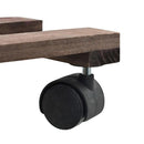 4 Pieces Cedar Wood Plant Rollers 25x25cm
