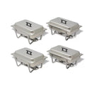 4 Piece Chafing Dish Set Stainless Steel