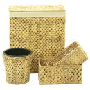 4 Pieces Water Hyacinth Bathroom Basket Set