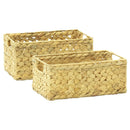 4 Pieces Water Hyacinth Bathroom Basket Set