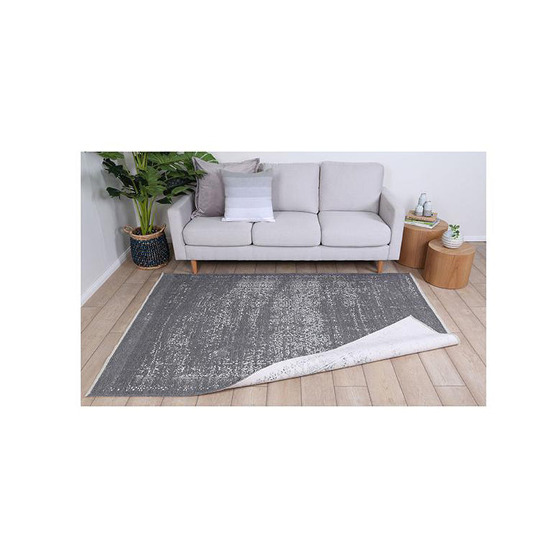 Rusty Vintage Distressed Reversible Grey Rug