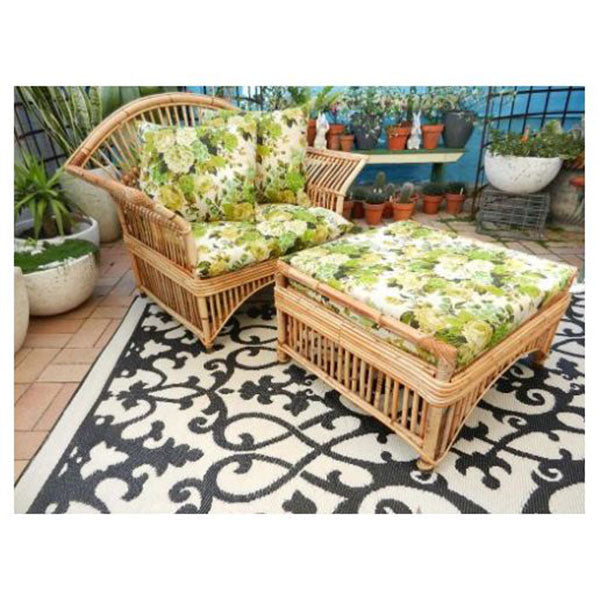 Venice Black And Cream Recycled Plastic Outdoor Rug And Mat