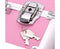 7 in 1 Portable Beauty Make up Cosmetic Trolley Case Pink