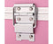 7 in 1 Portable Beauty Make up Cosmetic Trolley Case Pink
