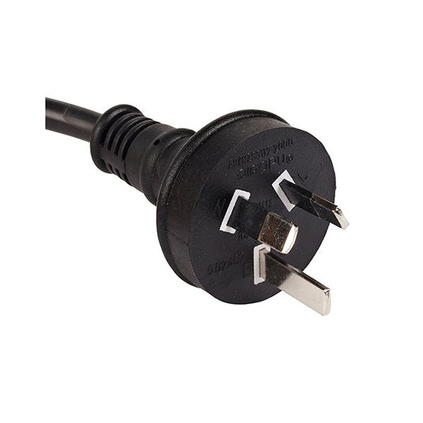 Iec C13 10A Power Cable Black 2M Right Angle