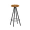 4 Pcs Bar Chairs Solid Mango Wood