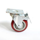 4x4in PU Swivel Castor Wheels With Brake