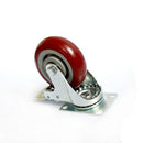 4x4in PU Swivel Castor Wheels With Brake