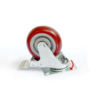 4x4in PU Swivel Castor Wheels With Brake