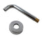 Euro Round Chrome Bathtub/Basin Wall Spout