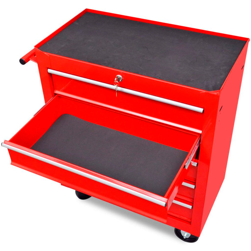 5-Drawer Red Workshop Tool Trolley