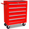 5-Drawer Red Workshop Tool Trolley