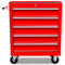 5-Drawer Red Workshop Tool Trolley