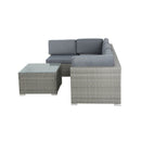 5 Piece Outdoor Furniture Sofa Set Wicker Lounge Setting Table Chairs