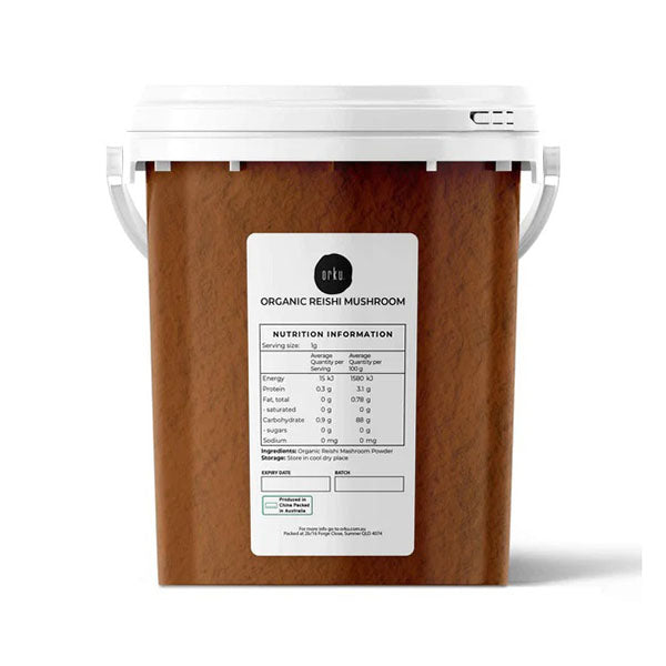 500G Organic Reishi Mushroom Powder Tub Bucket Supplement