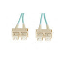 500Mm Sc To Sc Om4 Multimode Fibre Optic Cable Aqua