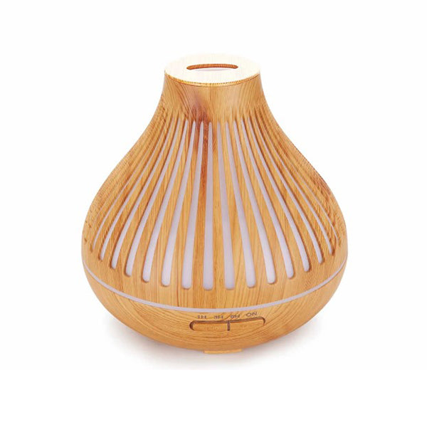 Essential Oil Diffuser Remote 500Ml Flat Top Wood Mist Humidifier