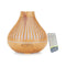 Essential Oil Diffuser Remote 500Ml Flat Top Wood Mist Humidifier