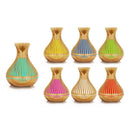 Essential Oil Diffuser Remote 500Ml Tulip Top Wood Mist Humidifier