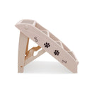 50Cm Foldable Step Ladder Stairs White