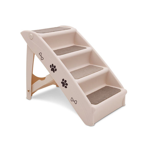 50Cm Foldable Step Ladder Stairs White