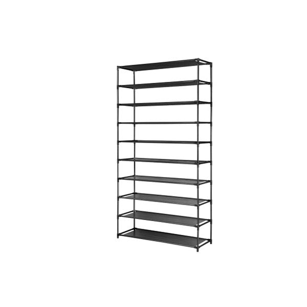 50 Pairs 10 Tier Shoe Rack Metal Shelf Holder Stackable Portable