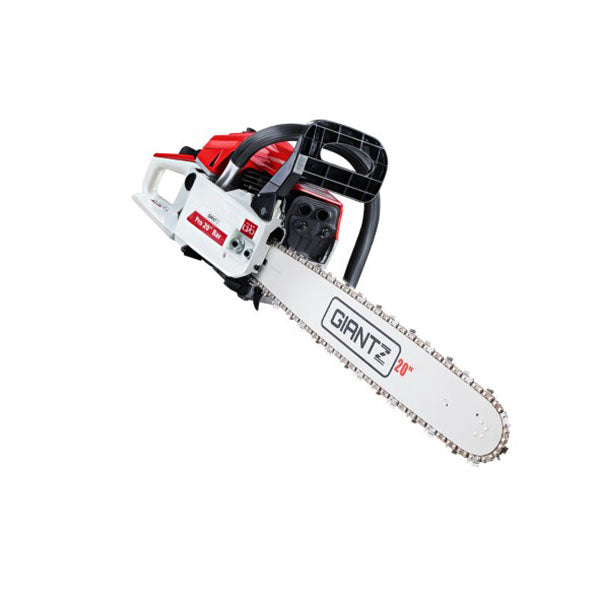 52 Cc Petrol Commercial Chainsaw Chain Saw Bar E Start Pruning