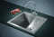Handmade Stainless Steel Topmount Kitchen Laundry Sink with Waste