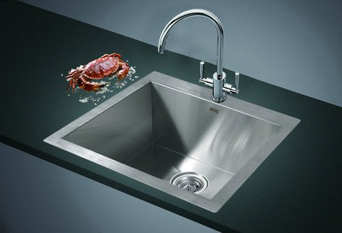 Handmade Stainless Steel Topmount Kitchen Laundry Sink with Waste