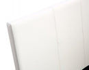 Single PU Leather Bed Frame - White