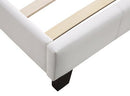 Single PU Leather Bed Frame - White