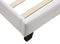 Single PU Leather Bed Frame - White