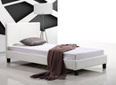 Single PU Leather Bed Frame - White
