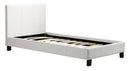 Single PU Leather Bed Frame - White