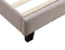 King Linen Fabric Bed Frame - Beige