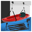 54Kg Kayak Hoist Bike Ladder Lift Pulley System Garage Ceiling Storage