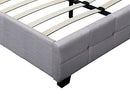 Linen Fabric Double Deluxe Bed Frame Beige