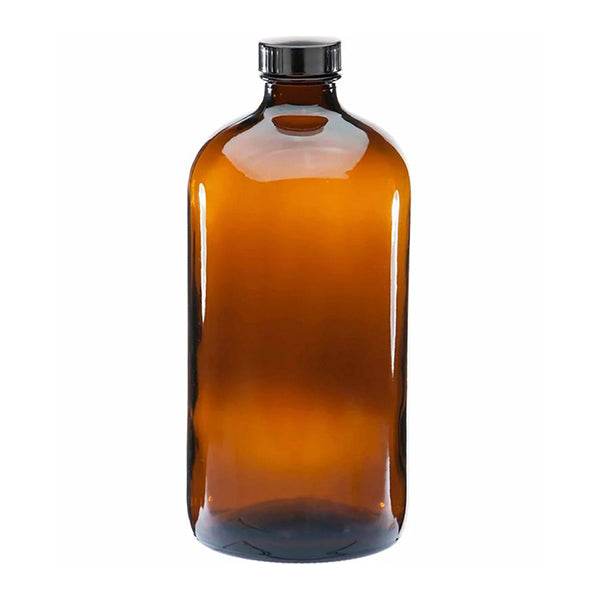 5 Amber Glass Boston Bottle 1L