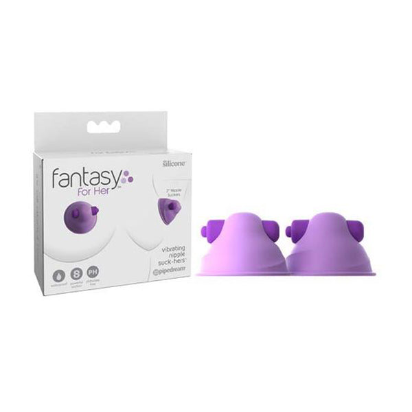 5 Cm Fantasy For Her Vibrating Nipple Suck Hers Purple Set Of 2